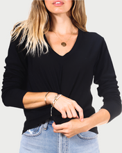 Load image into Gallery viewer, Long Sleeve V Neck Tee - WEST2WESTPORT.com
