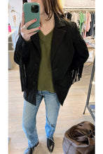 Load image into Gallery viewer, nubuck suede fringe jacket at west2westport.com