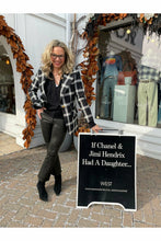 Load image into Gallery viewer, WEST owner Kitt Shapiro wears Smythe and Frame Leather at west2westport.com