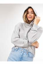 Load image into Gallery viewer, rolled hem hoodie at west2westport.com
