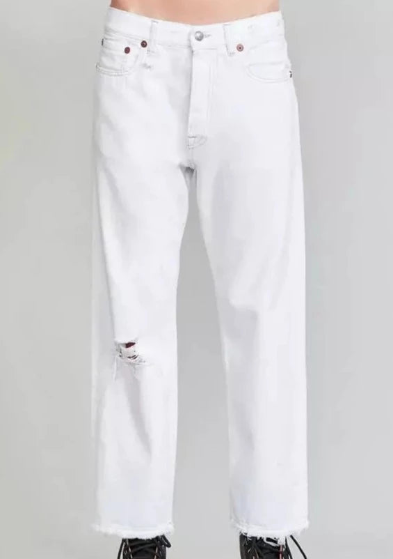 R13 Boyfriend Jean in Holden White at west2westport.com