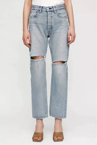 Moussy Vintage Wide Straight Leg Jean, available at west2westport.com