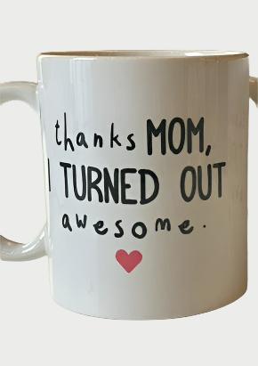Thanks Mom Mug - WEST2WESTPORT.com