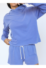 Load image into Gallery viewer, French Terry Rolled Hem Hoodie - WEST2WESTPORT.com