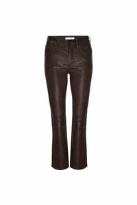 Le Crop Mini Boot Leather Pants - WEST2WESTPORT.com