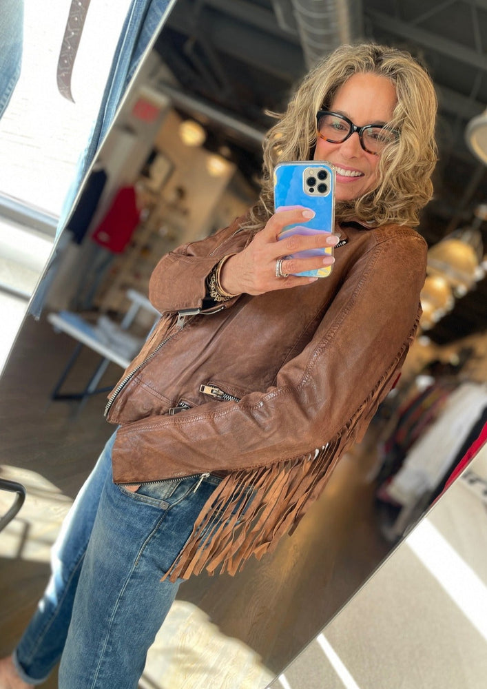 Fringe Leather Jacket