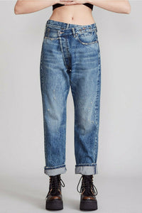 close up r13 crossover denim jeans at west2westport.com
