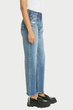 Load image into Gallery viewer, side view of the ashleys wide straight jeans at west2westport.com