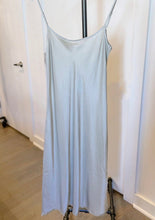 Load image into Gallery viewer, brazeau tricot silver slip dress at west2westport.com