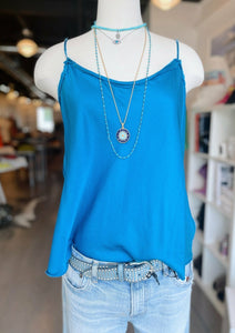 capri blue camisole and moussy jeans at west2westport.com