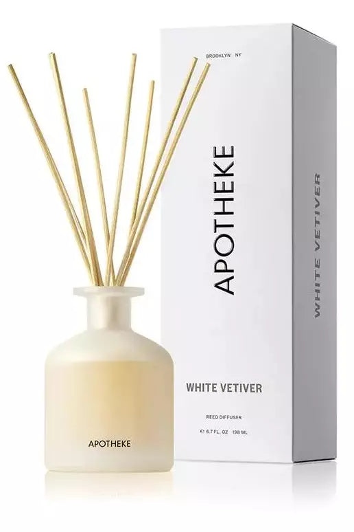 white vetiver reed diffuser by Apotheke at west2westport.com